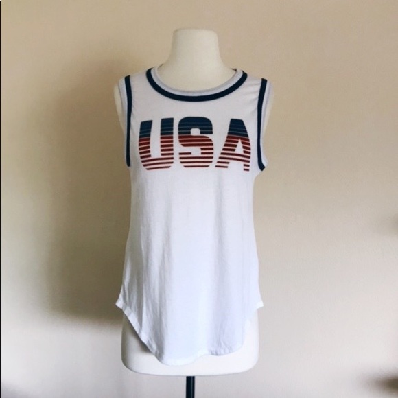 ✨HP✨ CHASER Jersey USA Vintage Muscle Tank Top Shirt - Picture 4 of 12